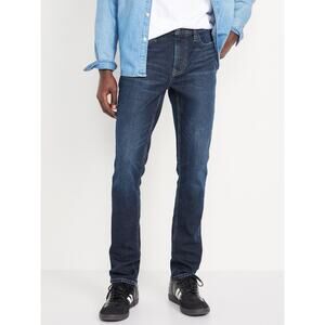 Old Navy Mens 38x30 Jeans Straight Leg Dark Wash Denim Stretch Grunge Streetwear